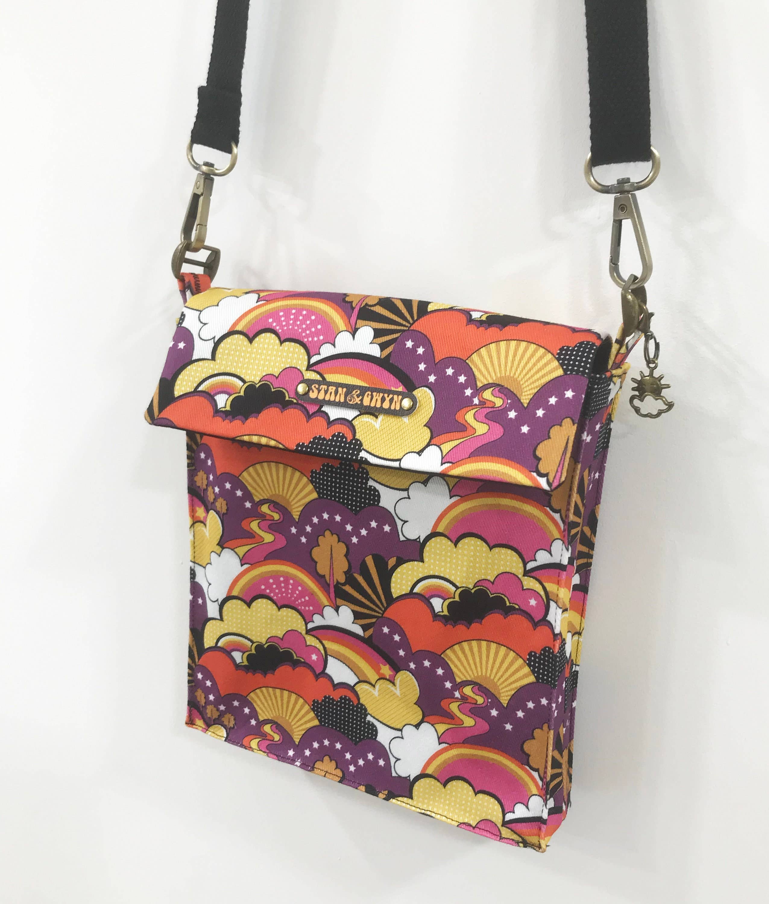 Stan and Gwyn - Vente Sac à bandoulière – femme - Sac arc-en-ciel, sac des années 1960, sac à bandoulière, sac rétro5