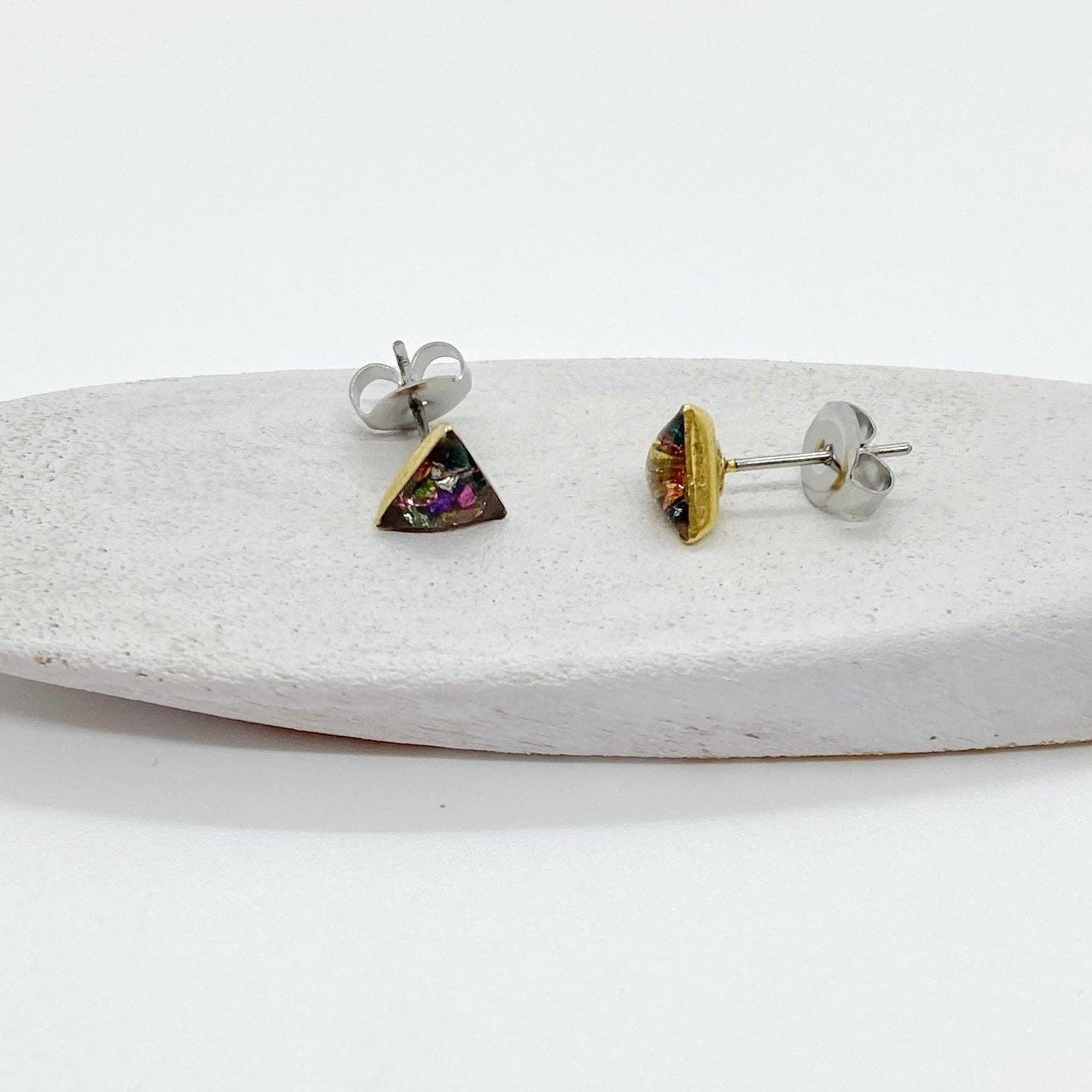 Jenica Jewelry - Wholesale Stud/Post Earrings - Small Multi Color Roxs Stud Earrings-Multiple Options12