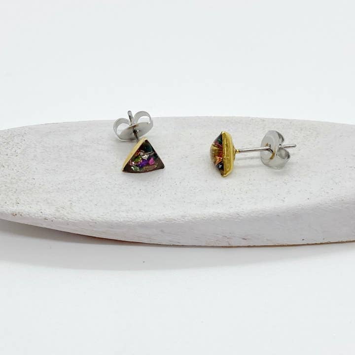 Jenica Jewelry - Wholesale Stud/Post Earrings - Small Multi Color Roxs Stud Earrings-Multiple Options12