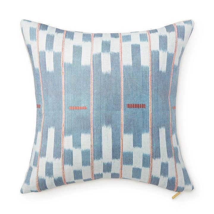 Coussin Baule Treillis Chambray pour la vente par St. Frank