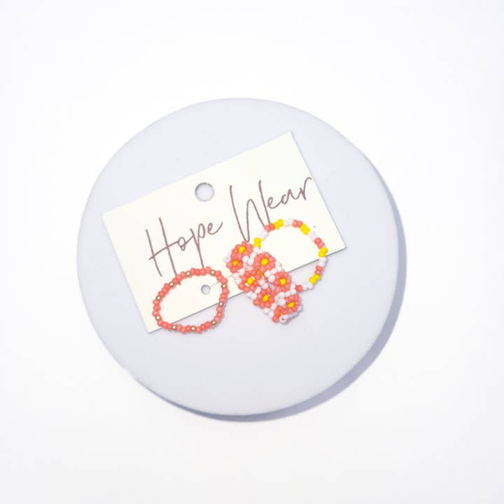 Anillos con forma de semillas de mango, juego de 3 para venta al por mayor de Upavim Crafts