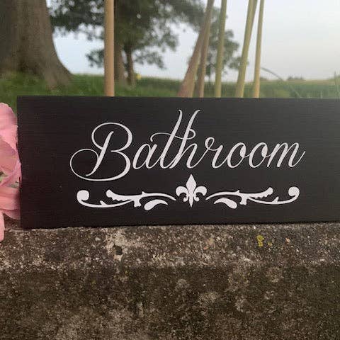 Bathroom Decor for the Door Signs for wholesale by Heartfelt Giver LLC