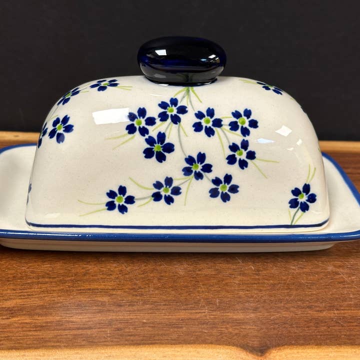 Butter Dish - Lil Blossoms for wholesale by Music City Polish Pottery