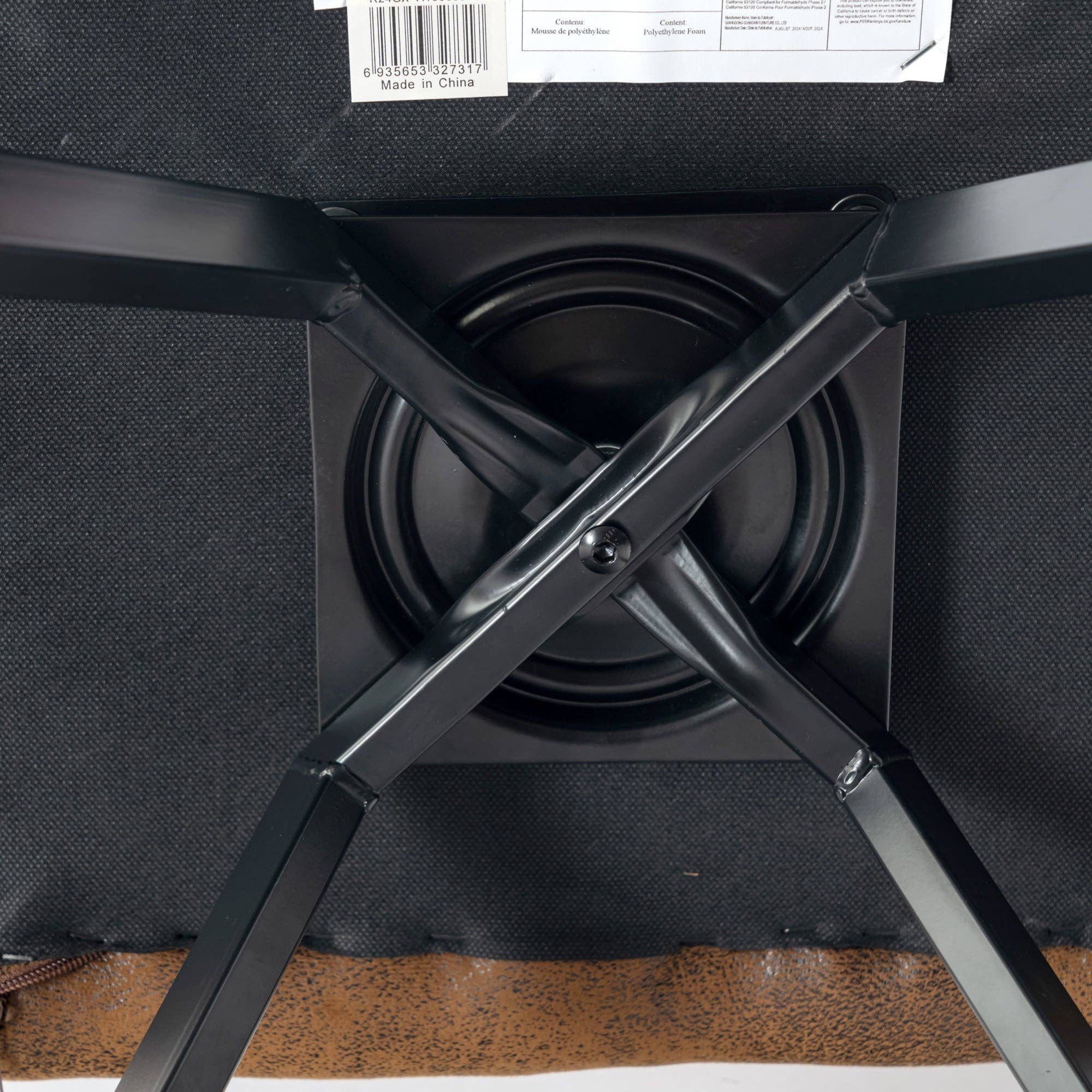 Urban Meuble - Wholesale Chair - Set of 2 vintage dining chairs swivel suede fabric brown CALIFORNIA KD SUEDE BROWN SWIVEL20