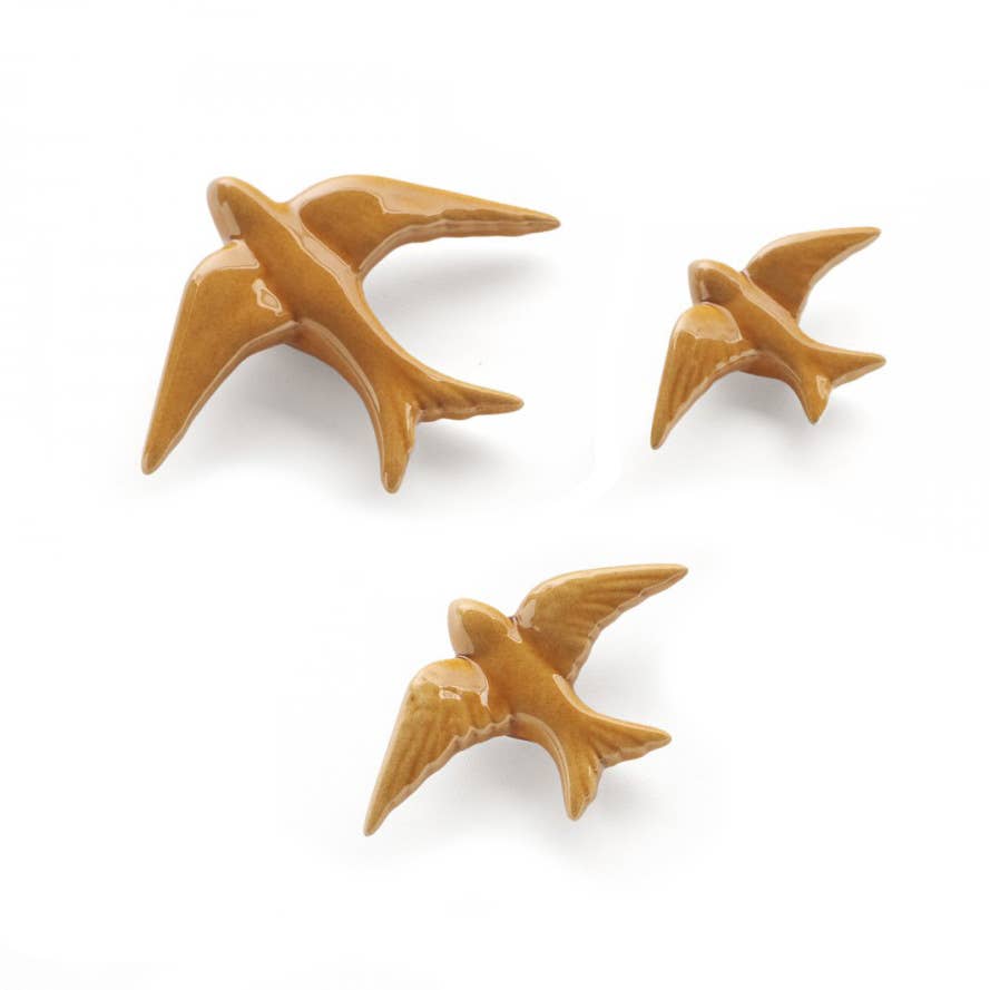 Casa Atlântica - Vente Décoration murale - Hirondelles en céramique de plusieurs couleurs (Auritas)1