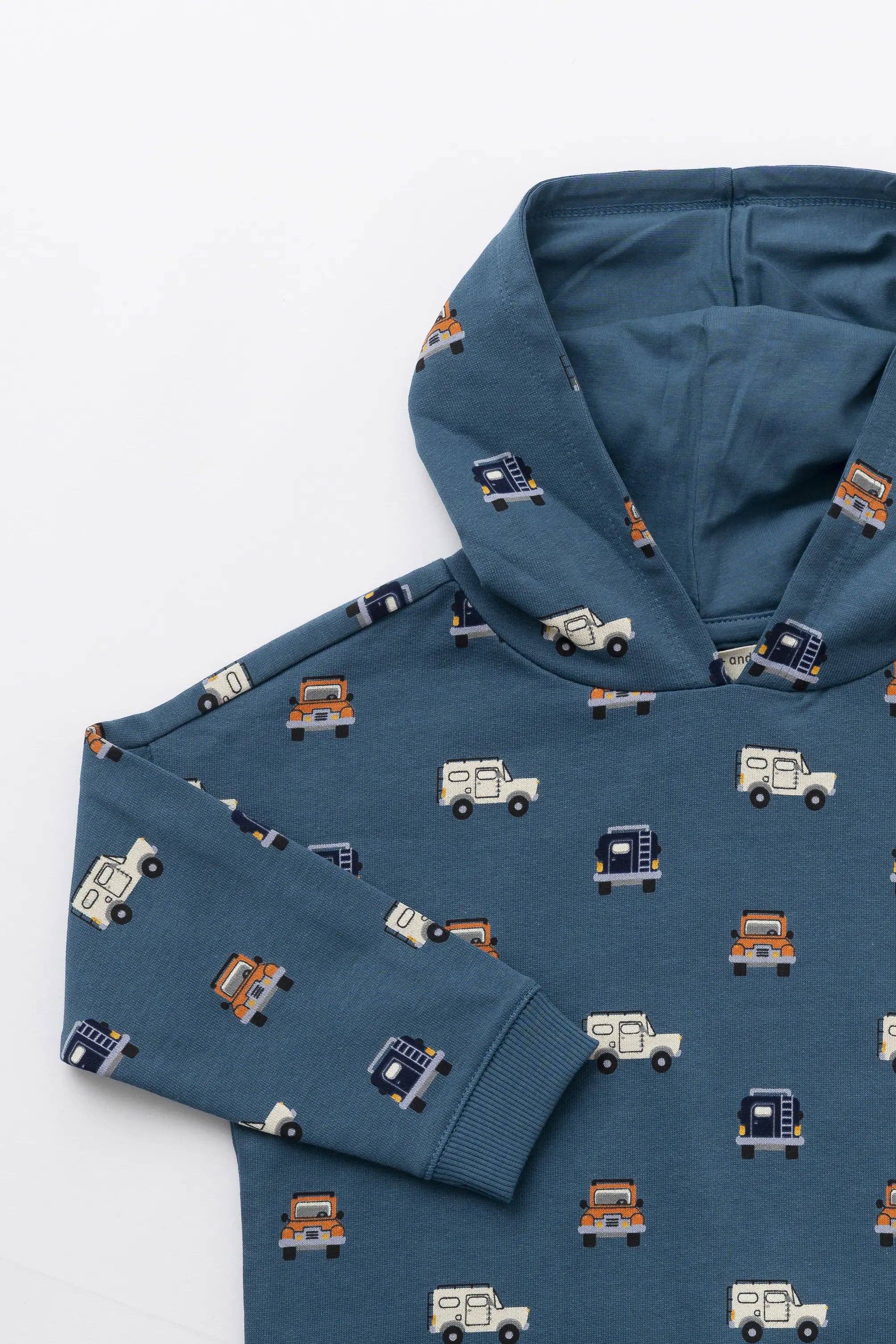 Monica + Andy – wholesale Hoodie - Barn – Sportig huvtröja Explorer-bil1