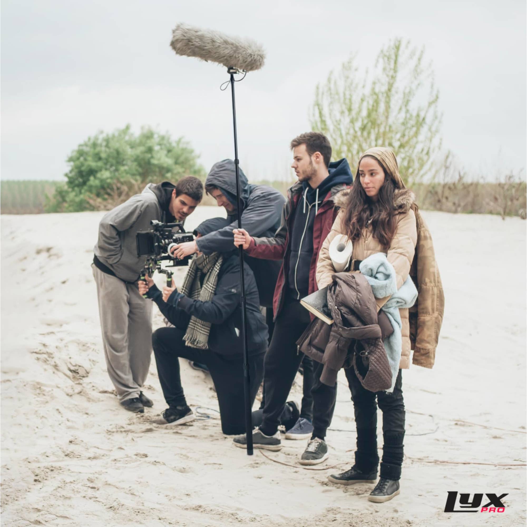 LyxPro - Wholesale Music Accessory - Boom Mic Pole, 5-Section Stretchable Shotgun Mic Pole5