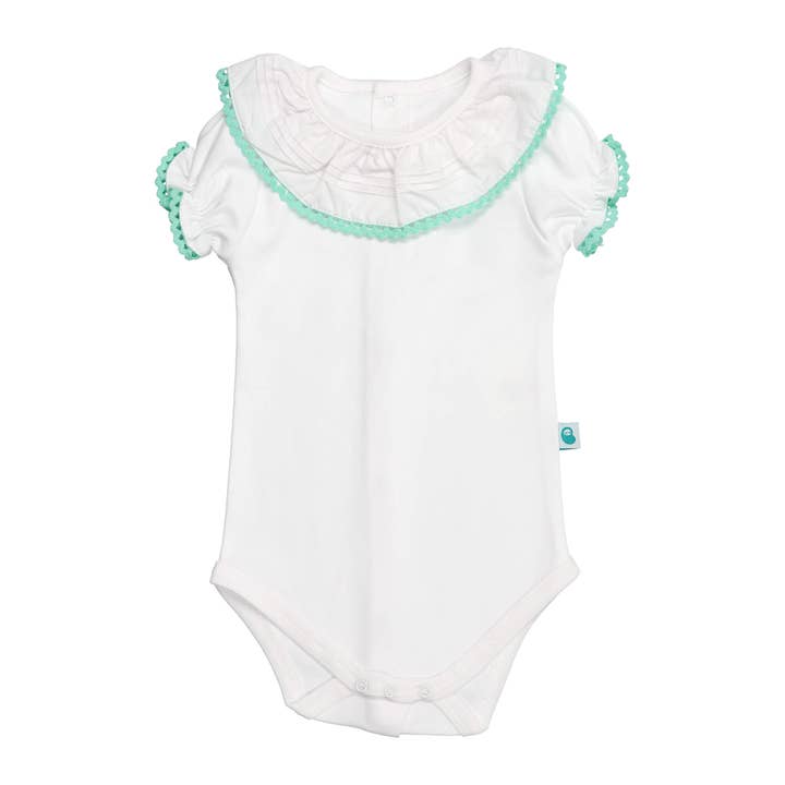 Bean Baby Clothes - Wholesale Bodysuit (Non-Footed) - Baby - Cotton Baby Bodysuit Onesie with Greek Lace Collar23