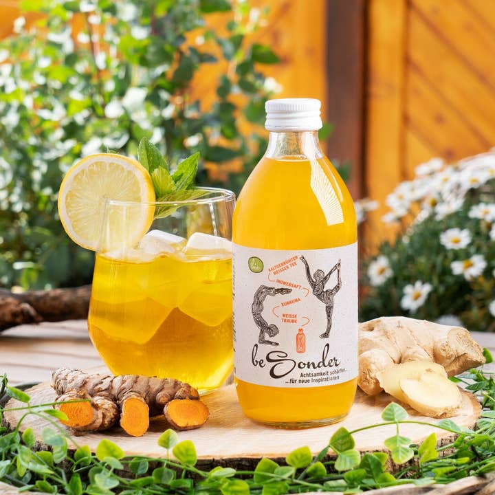 beSonder – Großhandel Gesundheits-/Entgiftungstee – beSonder Kurkuma-Ingwer (BIO), 330ml1