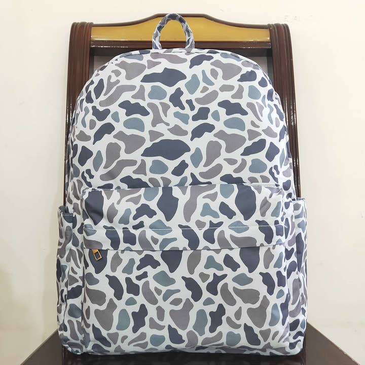 Aier Wholesale - Wholesale Backpack - Kids - Baby Kids Boys Grey Hunting Camo Backpack Zip Back Bags