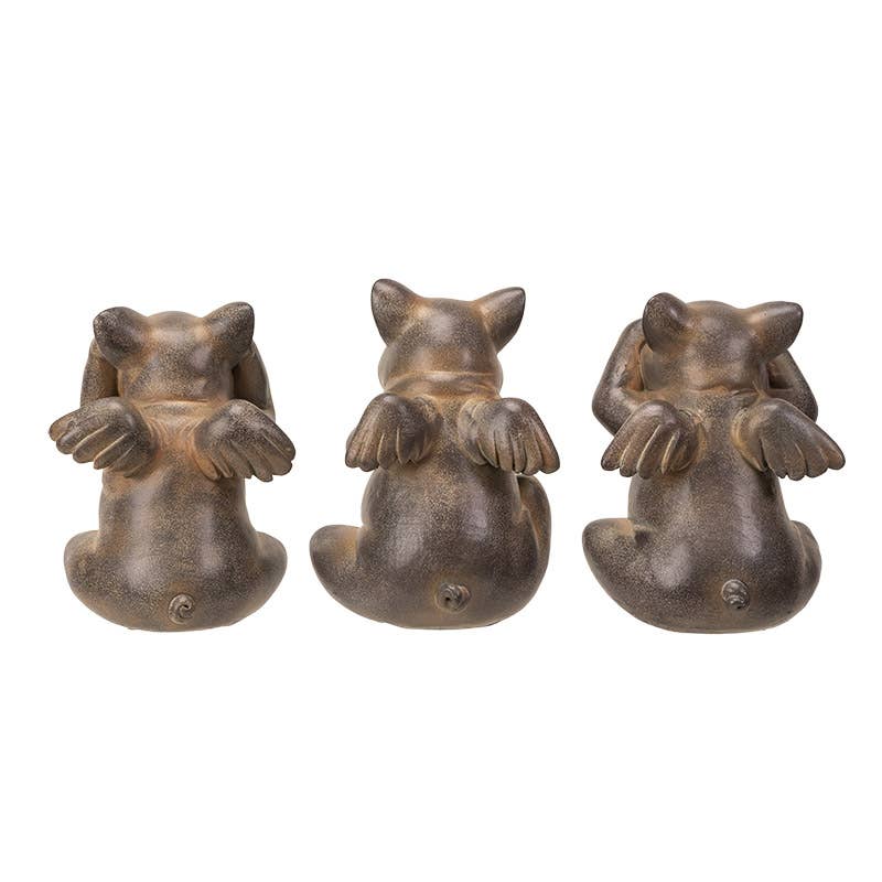Pacific Trading - Wholesale Decorative Figurine - When Pigs Fly See, Speak, and Hear No Evil Set3