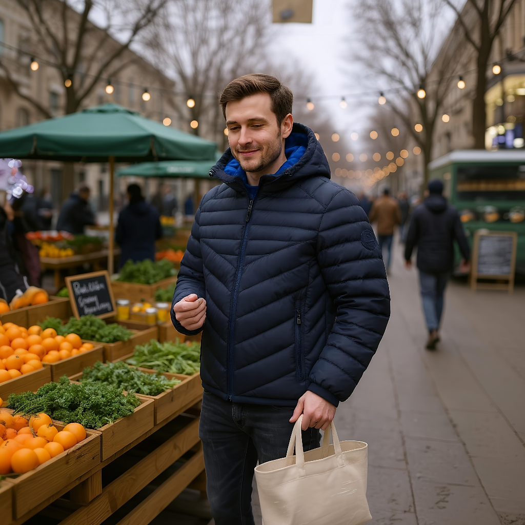 Rokka & Rolla - Wholesale Puffer Jacket - Men's - Men's Light Puffer Jacket Coat10