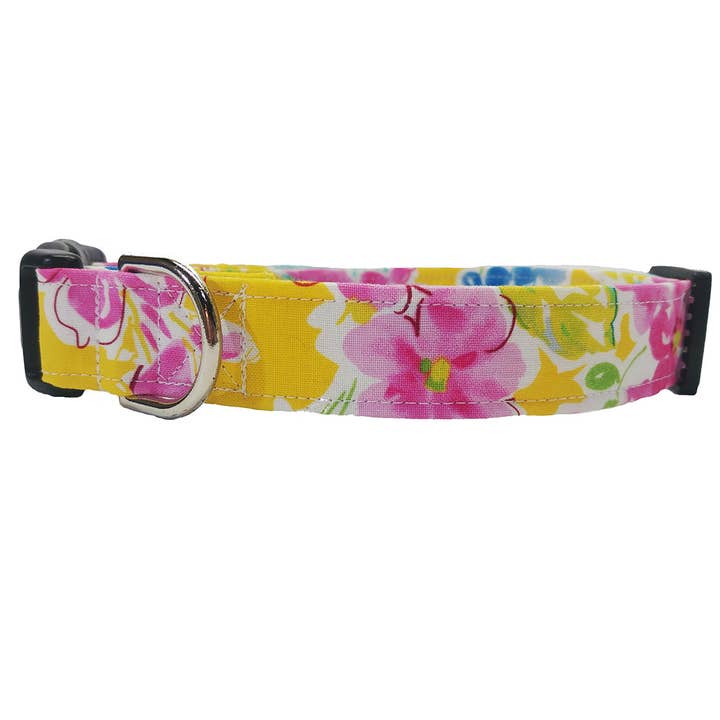 Gul och rosa blommig spänne krage för wholesale av Buddy and Friends