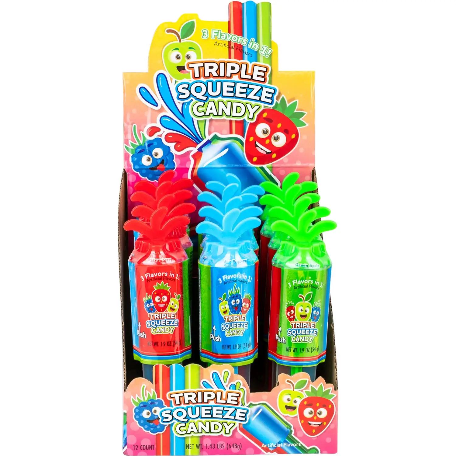 Gotta Get It Gifts - Wholesale Hard Candy - TRIPLE SQUEEZE CANDY0