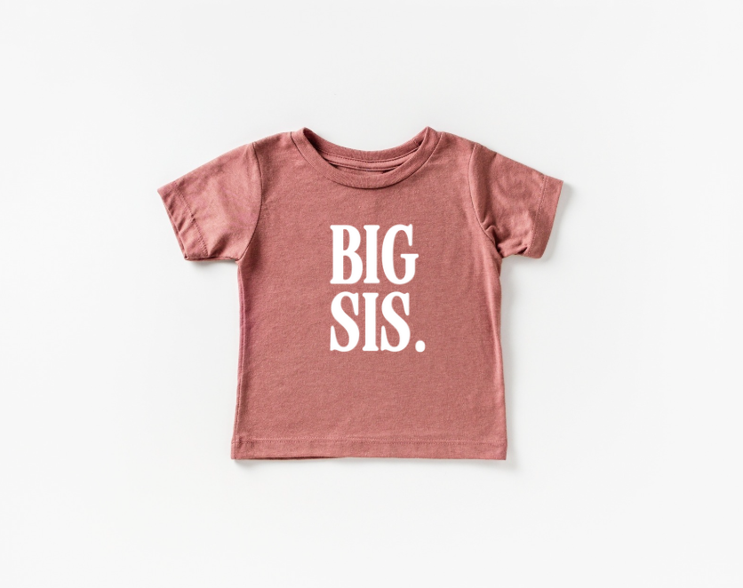 SBG Co. - Wholesale Screen Printed T-Shirt - Kids - Big Sis Tee0