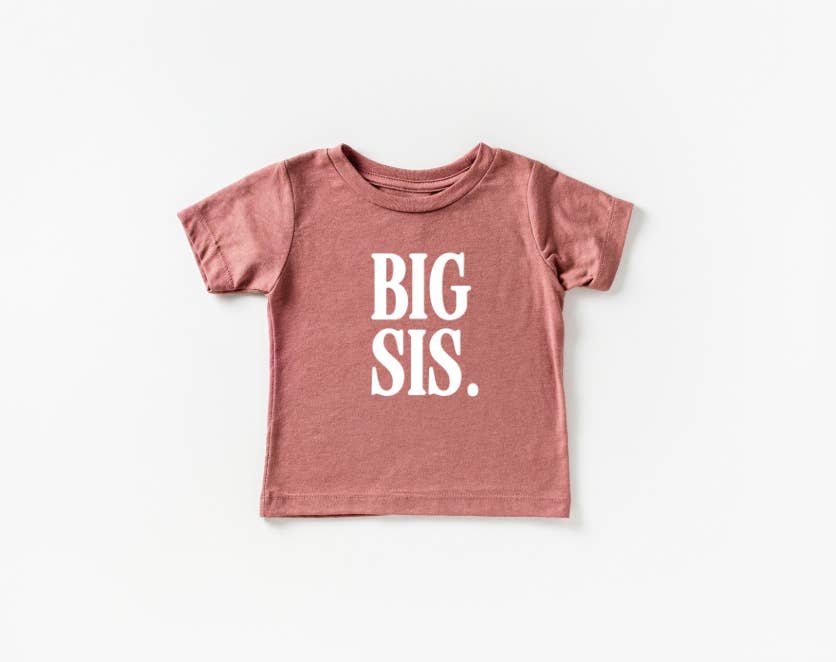 SBG Co. - Wholesale Screen Printed T-Shirt - Kids - Big Sis Tee