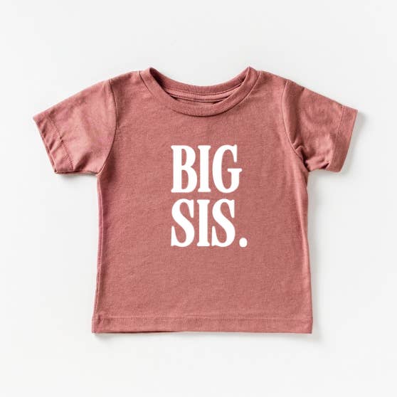 SBG Co. - Wholesale Screen Printed T-Shirt - Kids - Big Sis Tee0