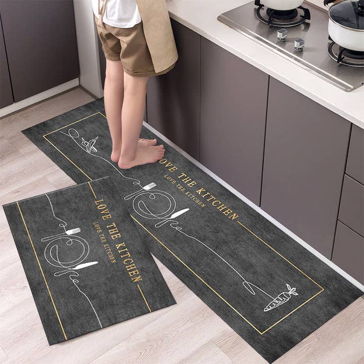 Tableware Pattern Floor Mat for wholesale by American Smart