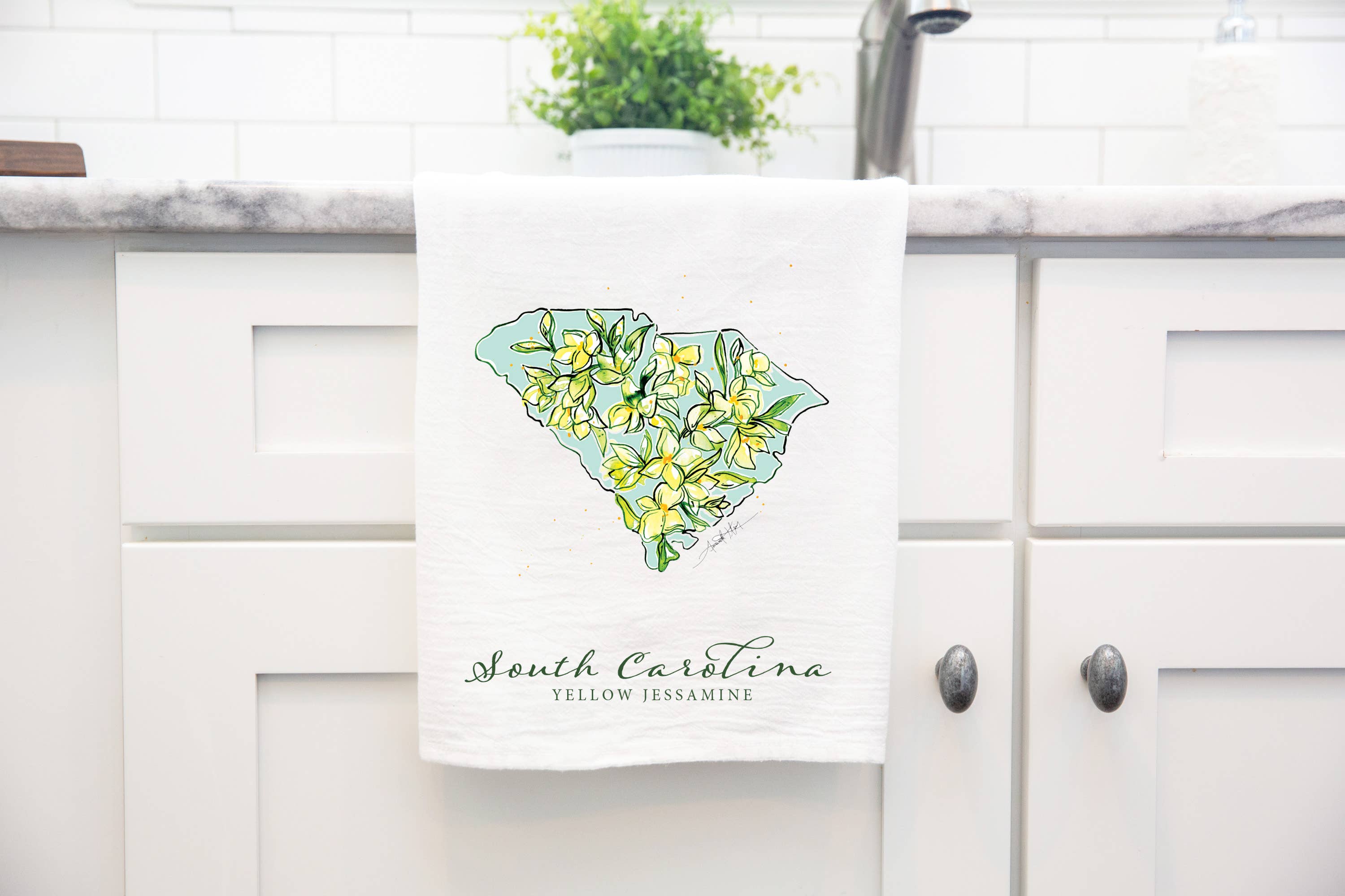 Amanda Klein Co. - Wholesale Tea Towel - South Carolina Flour Sack Tea Towel2
