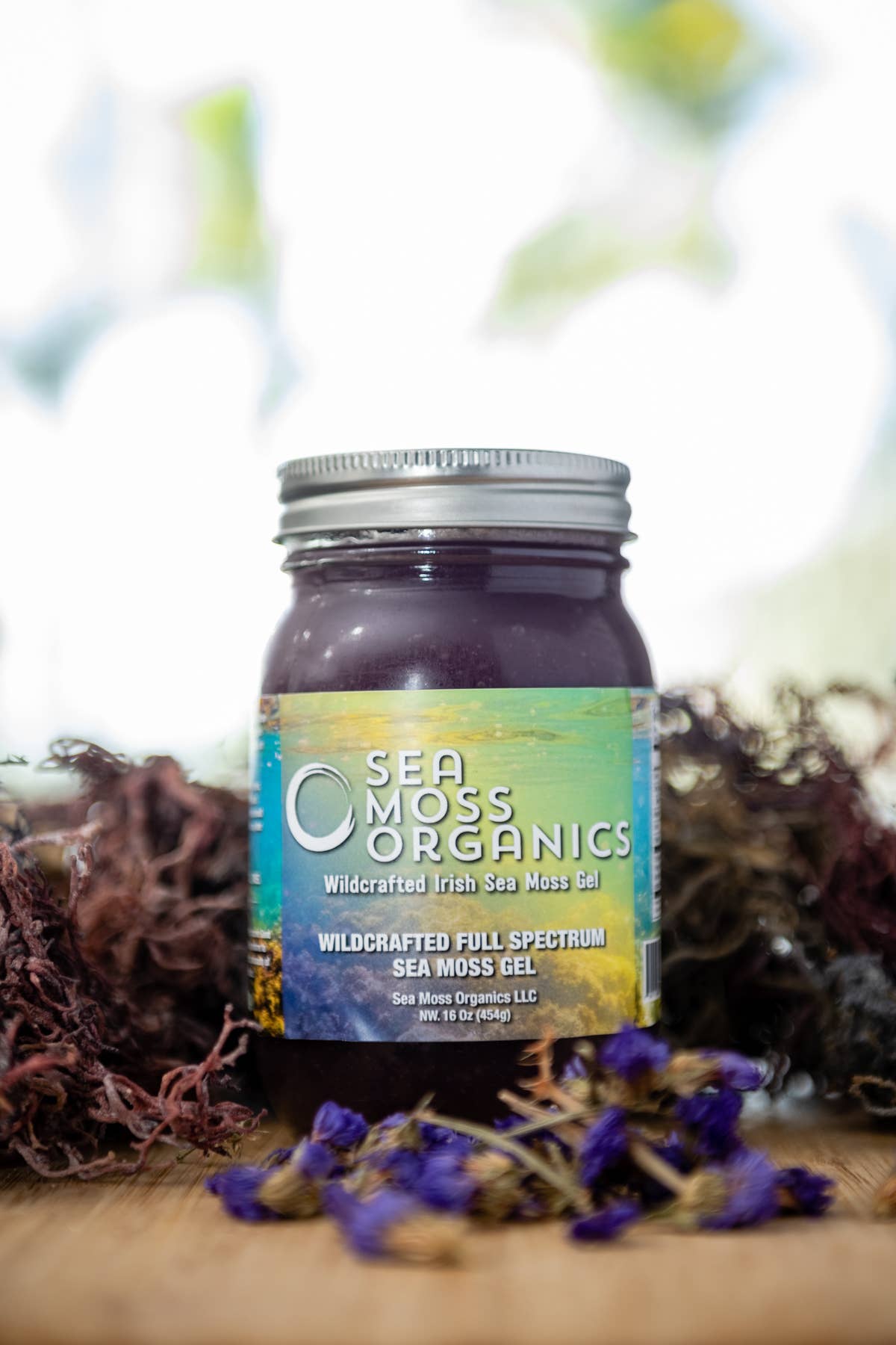 Sea Moss Organics LLC - Wholesale Oral Supplement/Vitamin - Wildcrafted Full Spectrum SeaMoss Gel 16 Oz Fresh made Daily