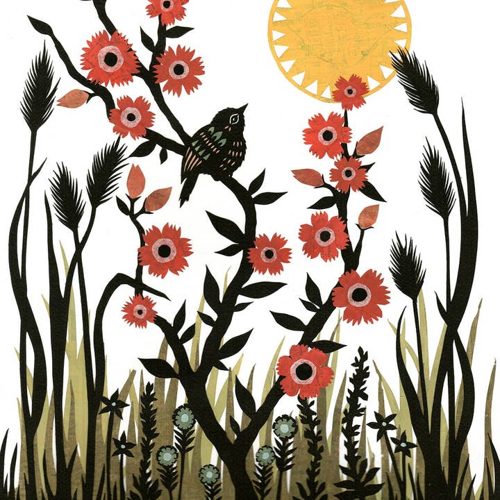 Converted To This Peace - 11 x 14 inch Cut Paper Art Print for wholesale by Rural Pearl: Cut Paper Art by Angie Pickman