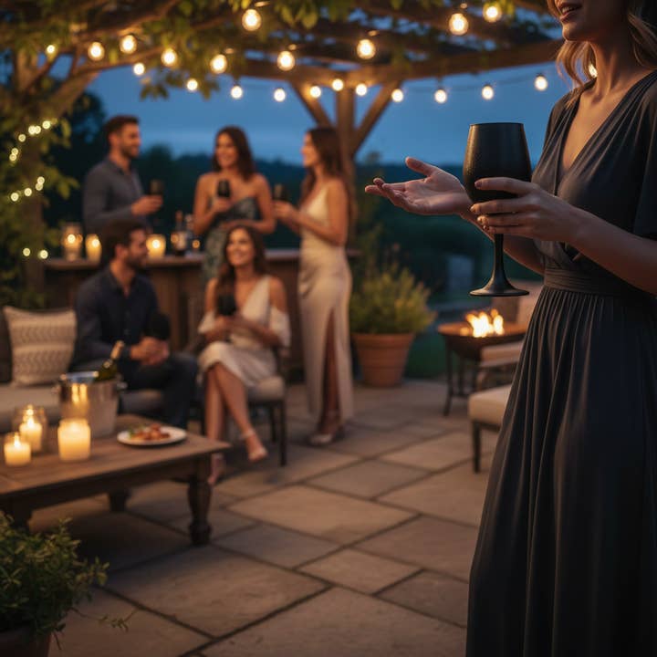 Kadra Kitchenware - Wholesale Wine Glass - Vikko Decor - Matt Black, Wine Glass, 11.5 Oz2