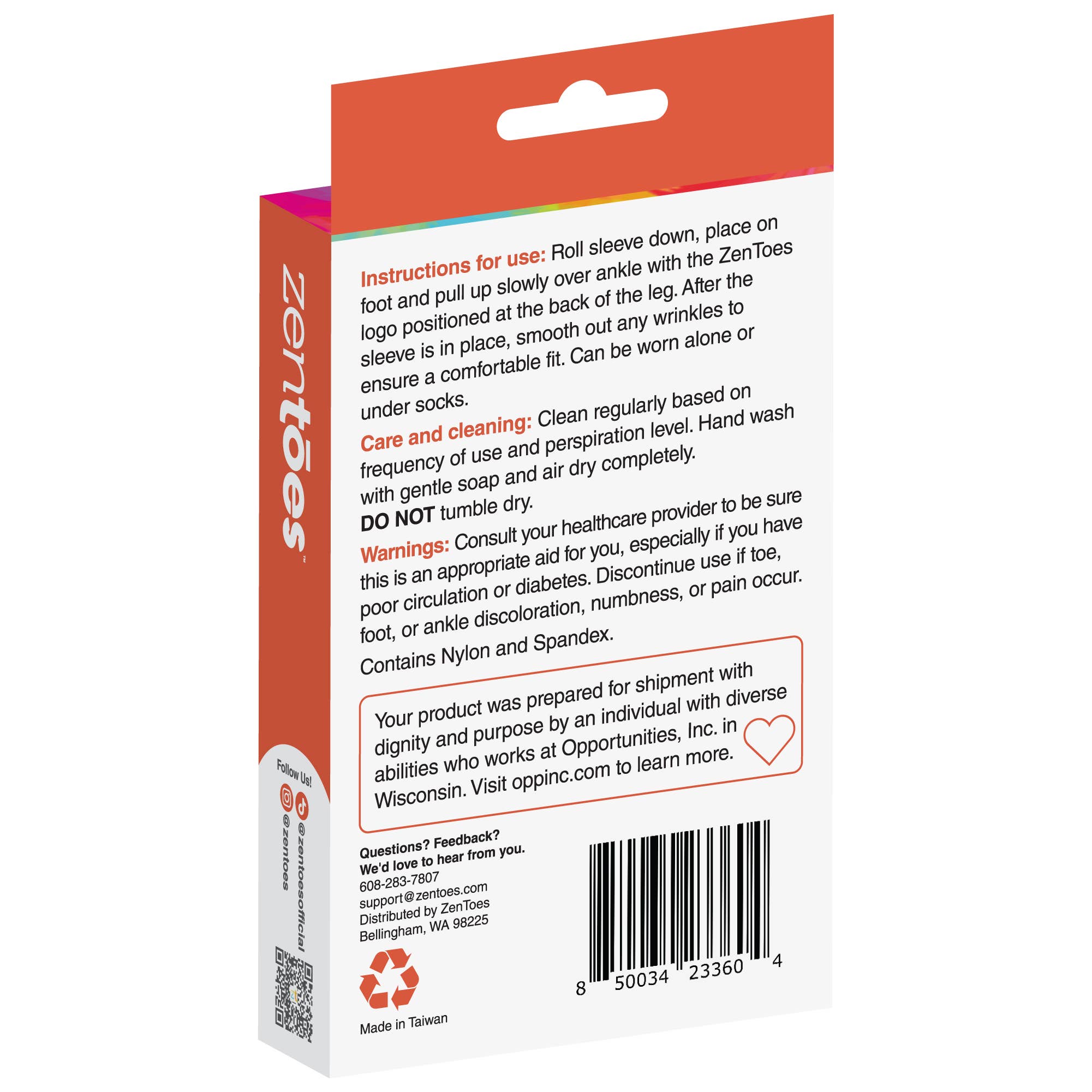 ZenToes - Wholesale Socks - Women's - Plantar Fasciitis Compression Socks - 1 Pair - Black9