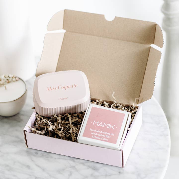 MAMIK - Wholesale Bath & Body Set - BEAUTY BOX WITH MISS COQUETTE SOAP BOX
