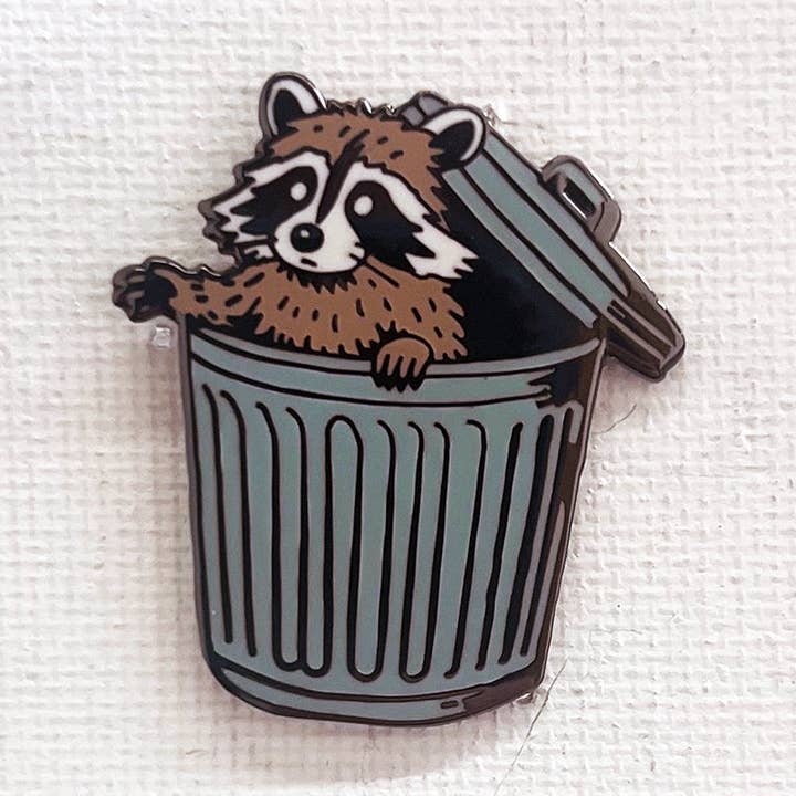 Raccoon Pin for wholesale by Strike Gently