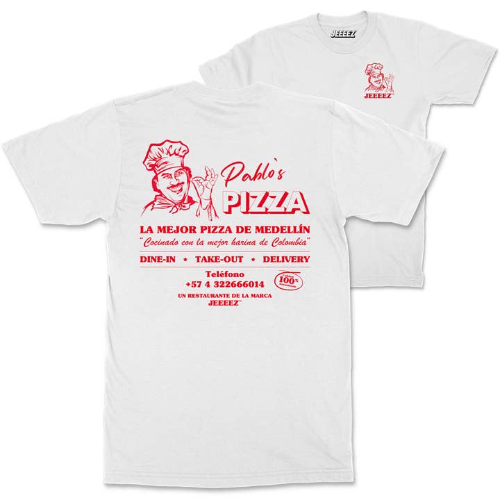 PABLO'S PIZZA BY JEEEEZ T-SHIRT and other Purchase Wholesale pizza costo. Free Returns & Net 60 Terms on Faire trending on Faire.