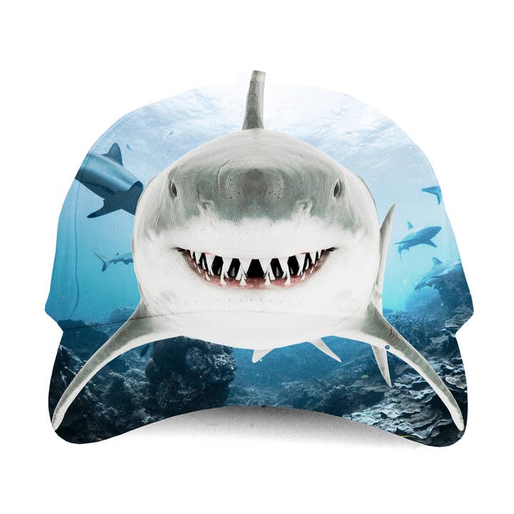 BRIEF INSANITY - Vendita all'ingrosso Cappellino da baseball - Bambini - Cappellino per bambini con squalo0