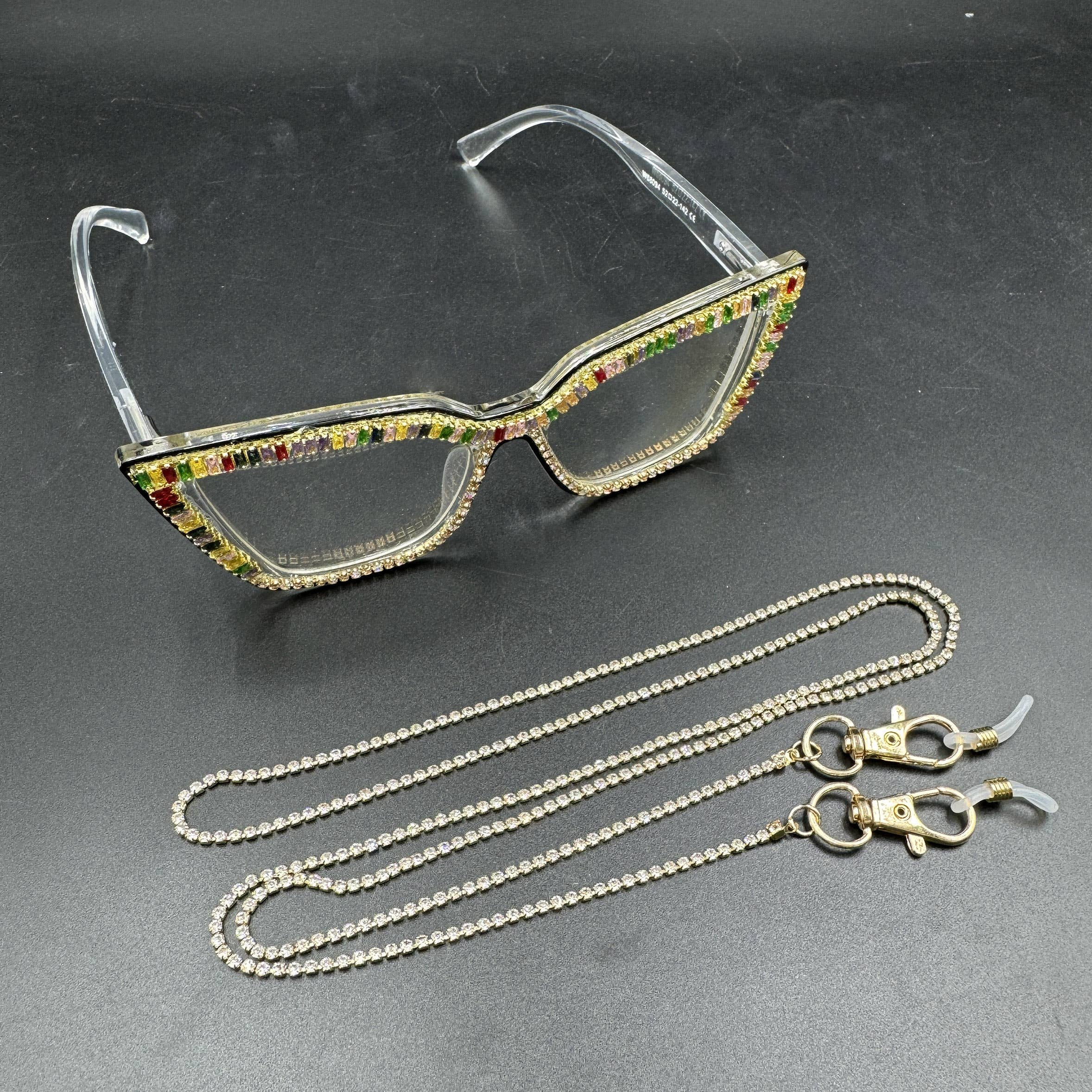 Ole - Wholesale Hoesjes voor (zonne)brillen - Dames - Brillenhouder met Strass N25384