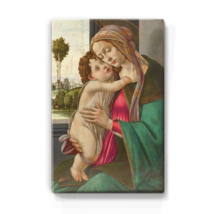Lackdruck - Madonna mit Kind - Sandro Botticelli - 19,5 x 30 cm - LP034 für den Großhandel von Laqueprint