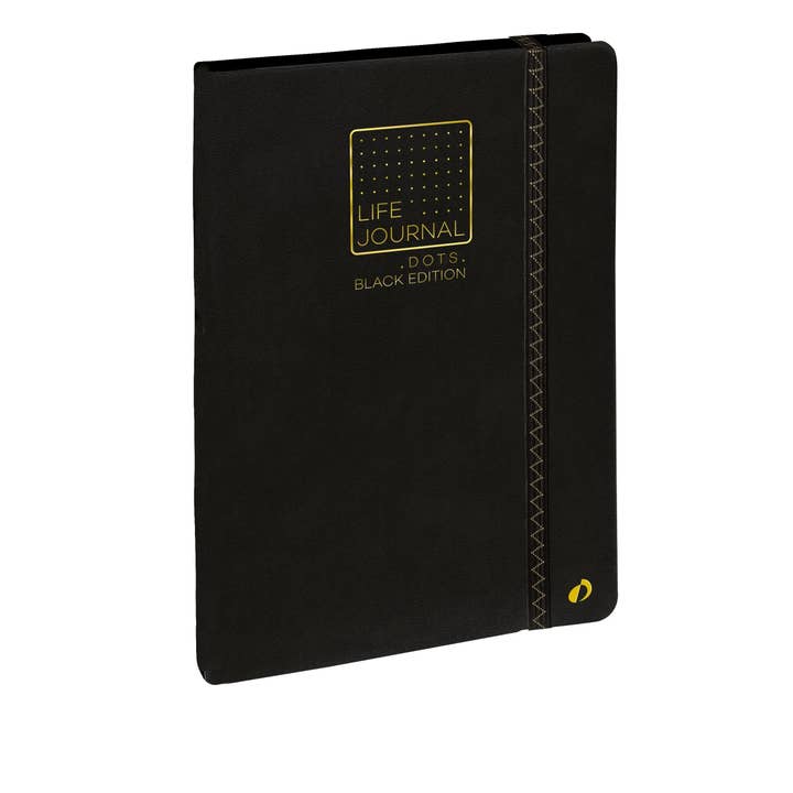 Life Journal, Pontos - Preto A5 - 15 x 21 cm Multilíngue, Preto por atacado de Quo Vadis España