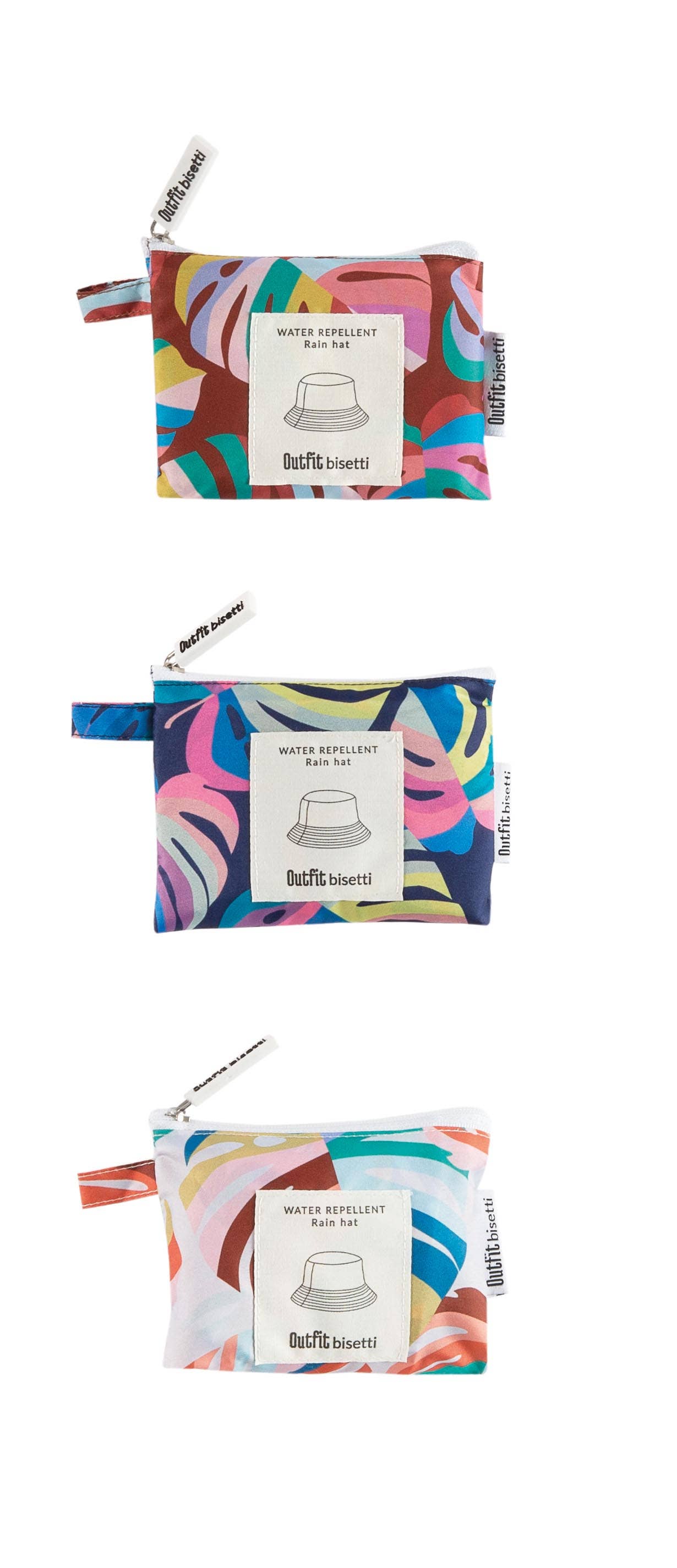 Clima Umbrellas - Wholesale Bucket Hat - Women's - Recycled waterproof TROPICAL foldable hat Clima Bisetti5