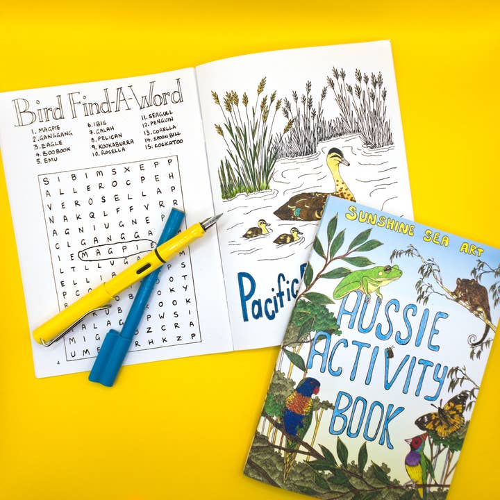 Aussie Activity Book A5 Australia Colouring Puzzle Book and other Purchase Wholesale mindfulness colouring books. Free Returns & Net 60 Terms on Faire trending on Faire.