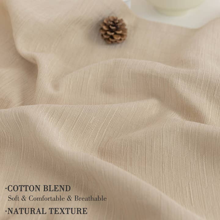 Awesome Home - Wholesale Curtain - Cotton Blend Light Filtering Back Tab Curtains (2 Panels)42