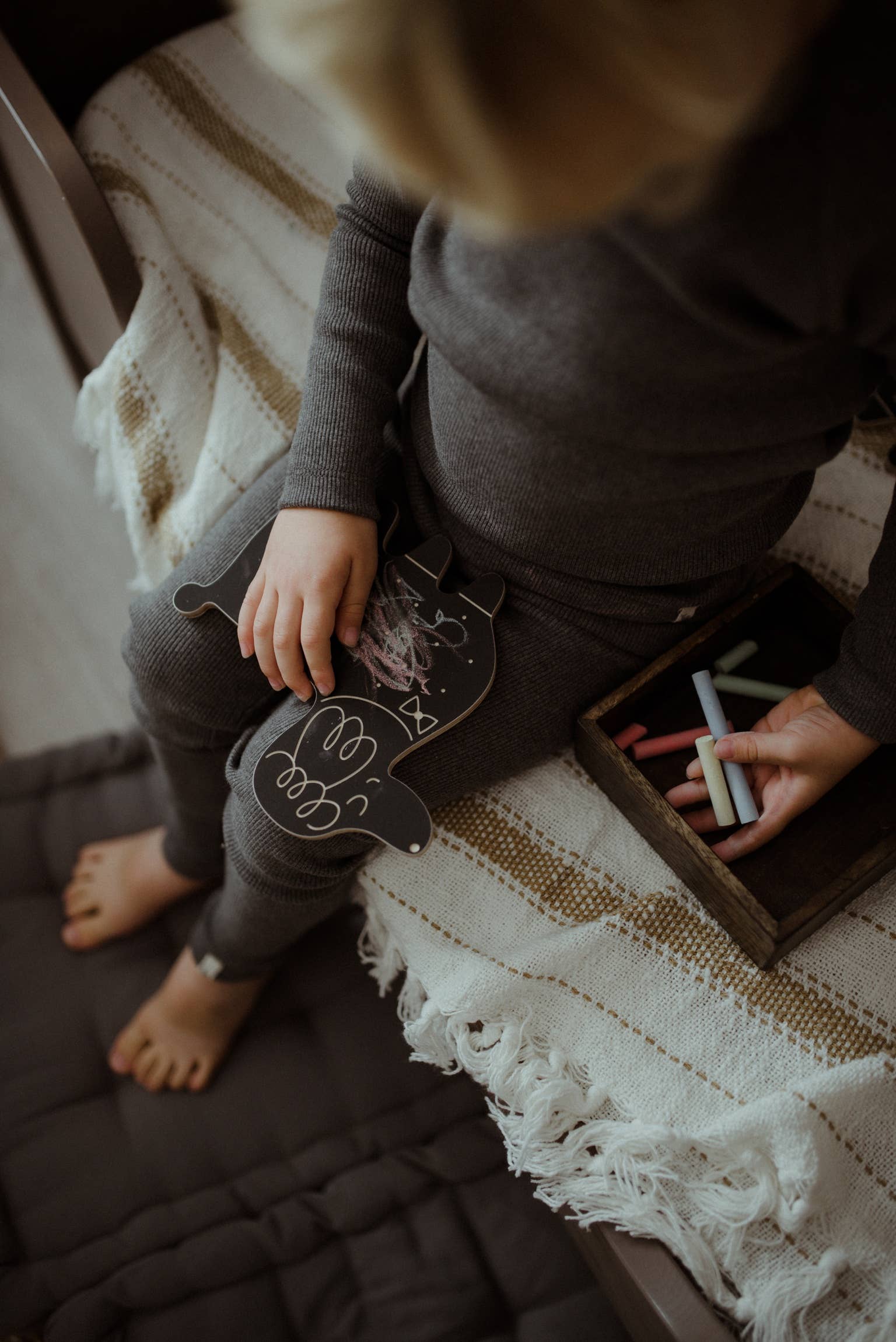 milin - Vente Tableau noir - Enfant et bébé - Caniche, tableau à craie en forme d'animal/avec craie7