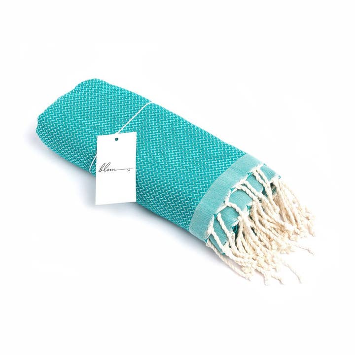 Toalha Turquoise The Luxe por atacado de Blem Beach Accessories