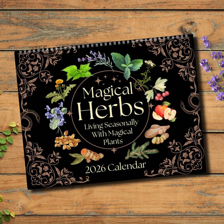 MAGICAL HERBS 2026 Spell Calendar for wholesale by Calendar Magic Co.