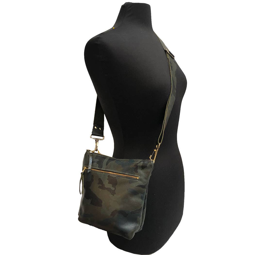 Zina Kao Exclusives - Wholesale Crossbody Bag - Women's - The Metallic Lakeshore Crossbody Bag - 3 sizes!16