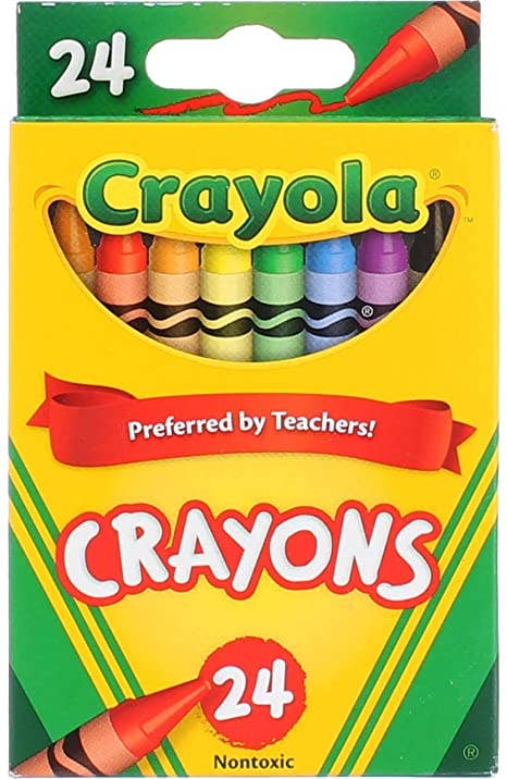 Crayola Bold & Bright Construction Paper Crayons, 24 Count