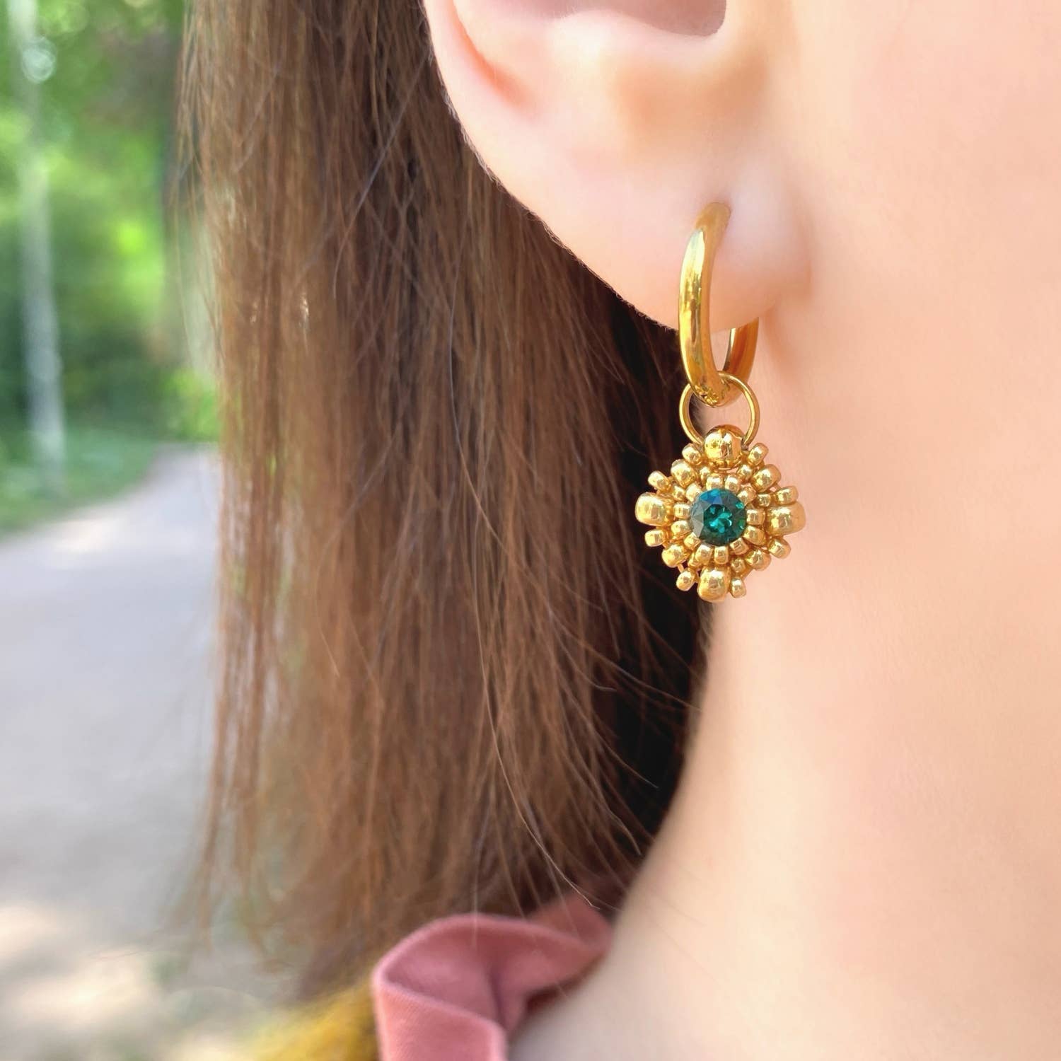 amhé – Engroshandel Hængeøreringe og creoløreringe – Beryl øreringe4