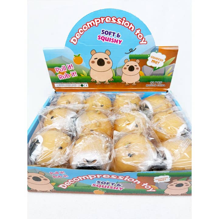 MIX COLOR Capybara Stress Squishy for wholesale on Faire