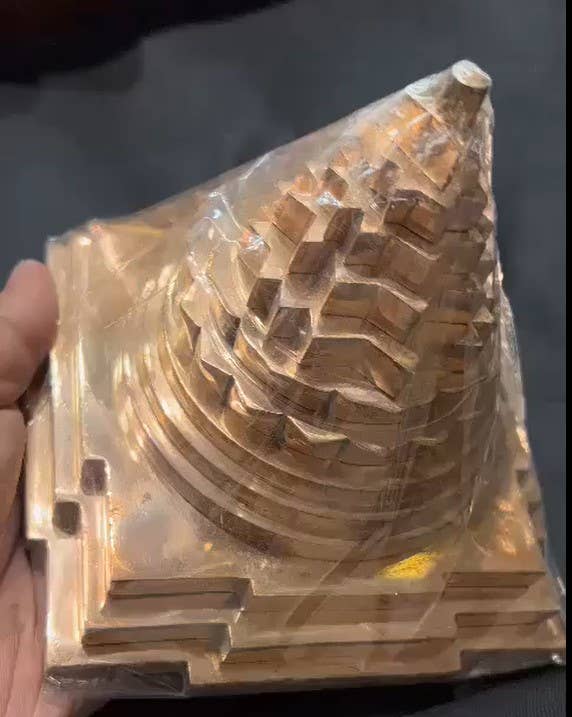 jiomind - Wholesale Spiritual Stone/Crystal - Pure Copper Meru Yantra / Meru Shree Yantra /Solid copper0