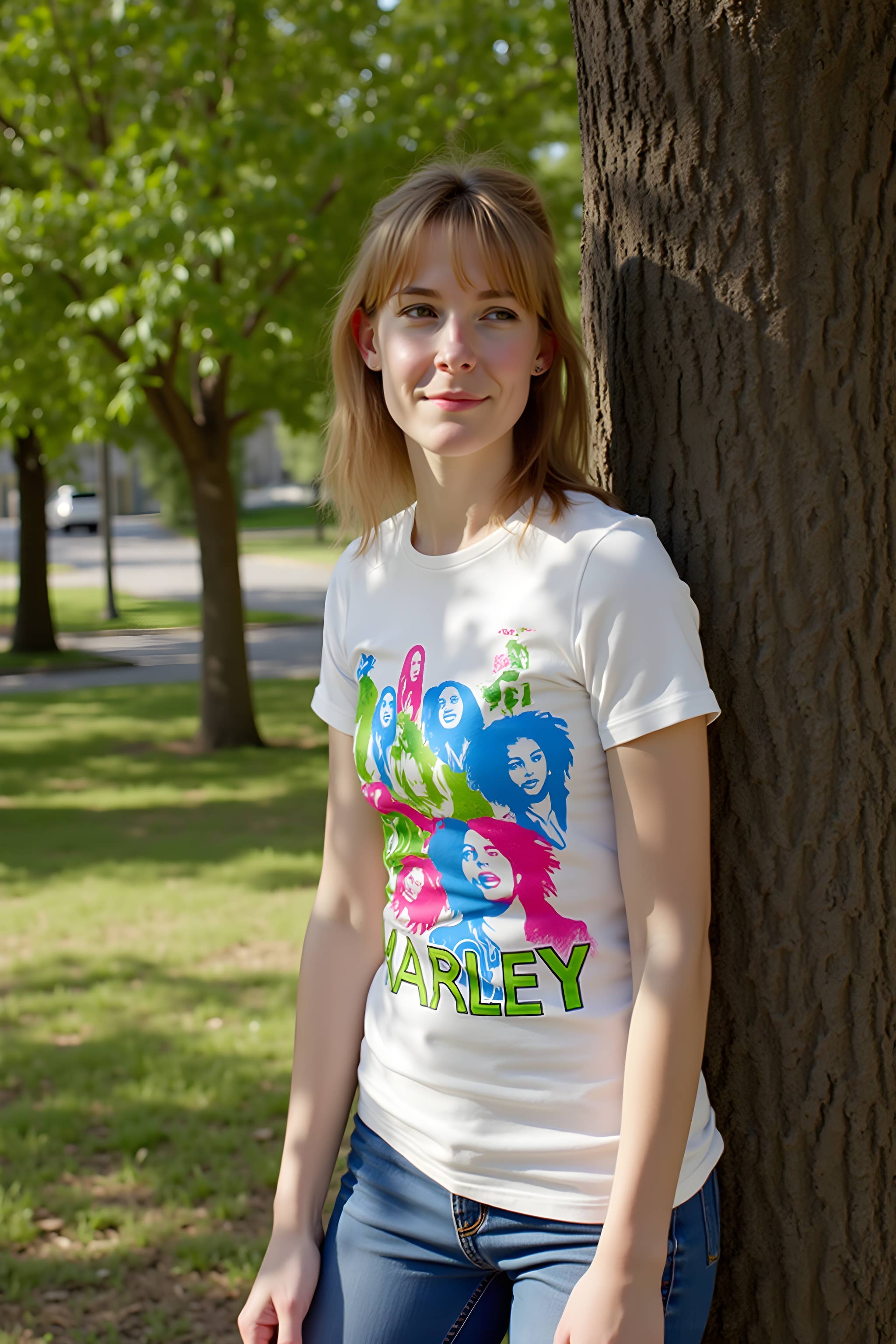 Official Store - Vendita all'ingrosso Maglietta serigrafata - Donna - Maglietta Colorata da Donna Junior di Bob Marley3