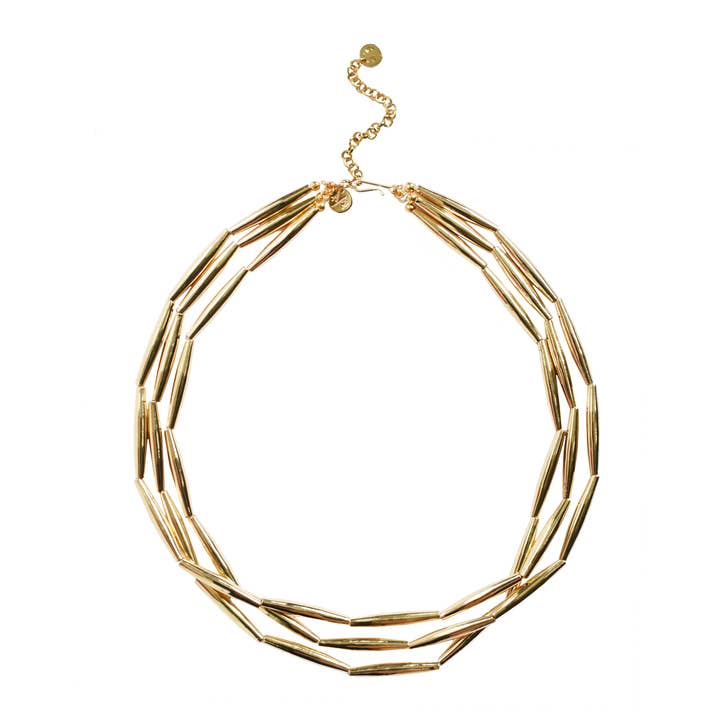 Flytande Guld Halsband - Tre Strand för wholesale av Adriana Pappas Designs