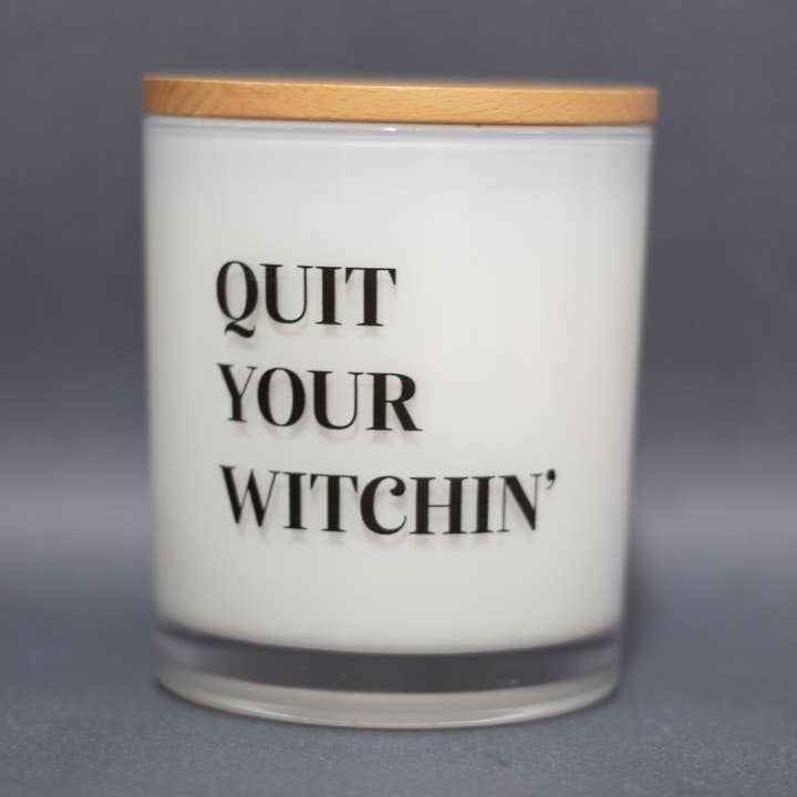 Avsluta din häxa Halloween Fall Funny Soy Candle för wholesale av Unplug Soy Candles