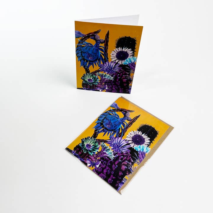Diana Wilson Arcana - Wholesale Everyday Greeting Card - Big Yellow Cacti Eco-Friendly Everyday Greeting Card1