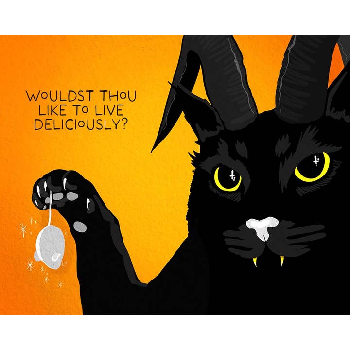 Live Deliciously Art Print for wholesale by Big Bad Mullet